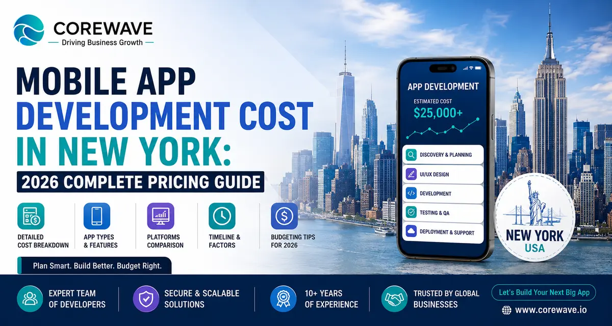 Mobile App Development Cost in New York: 2026 Complete Pricing Guide