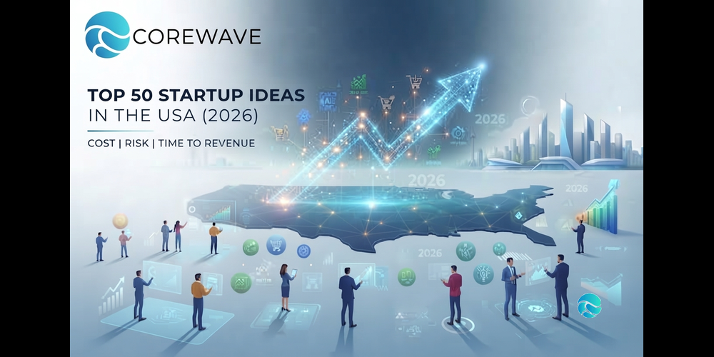 Top 50 Startup Business Ideas in the USA for 2026: Cost, Risk & Time to Revenue